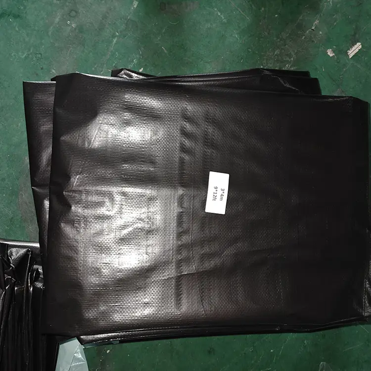 130g Black Virgin PE Tarpaulin