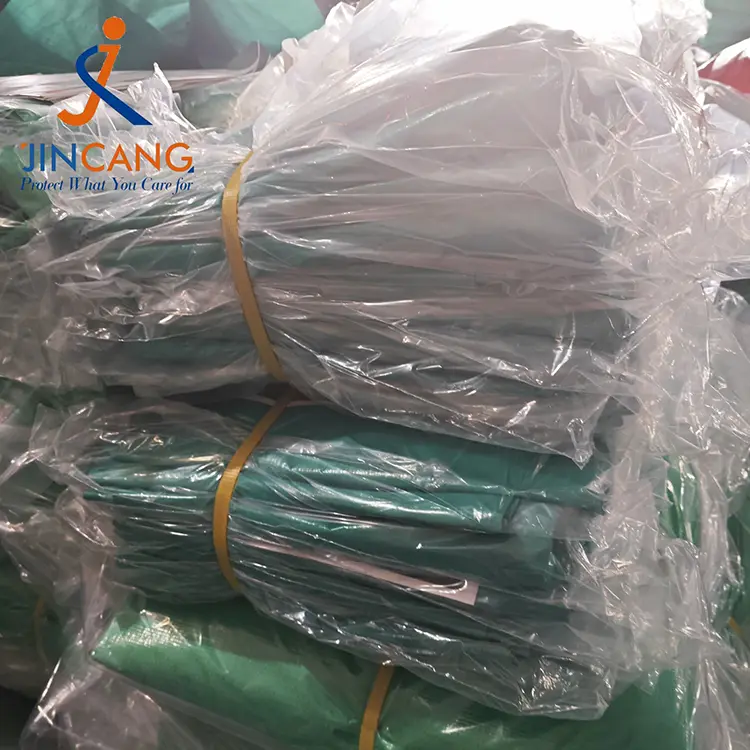 120GSM πράσινο ασημένιο PE Tarpaulin