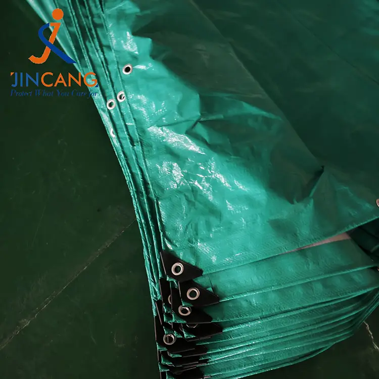 120GSM πράσινο ασημένιο PE Tarpaulin