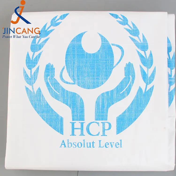 180g λευκό με εκτύπωση pe tarpaulin