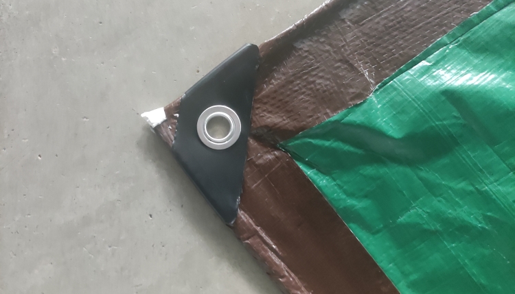 8'x10' 110GSM καφέ πράσινος μουσαμάς PE για προστασία καλύμματος 8'x10' 110GSM καφέ πράσινος μουσαμάς PE για προστασία καλύμματος