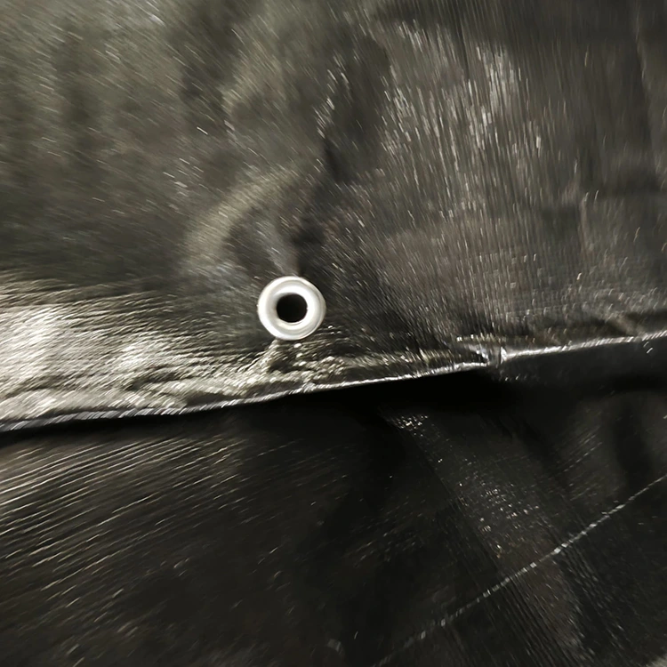 Μαύρο 200GSM PE Tarpaulin