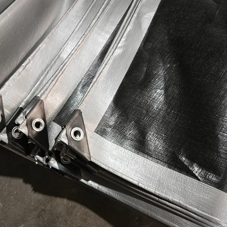 Μαύρο ασήμι 240 παρθένο tarpaulin