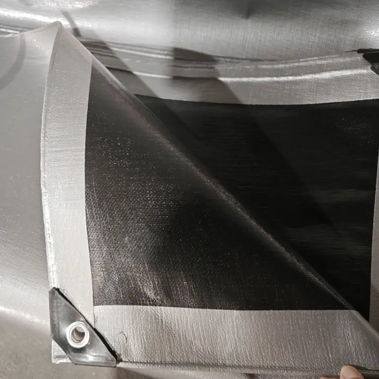 Μαύρο ασήμι 240 παρθένο tarpaulin