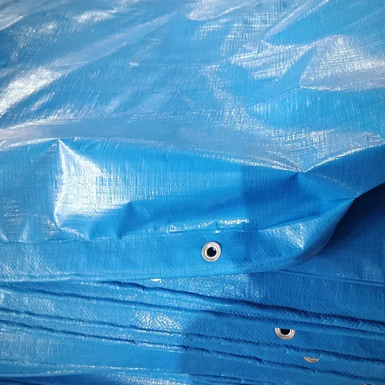 Μπλε 150GSM PE Tarpaulin
