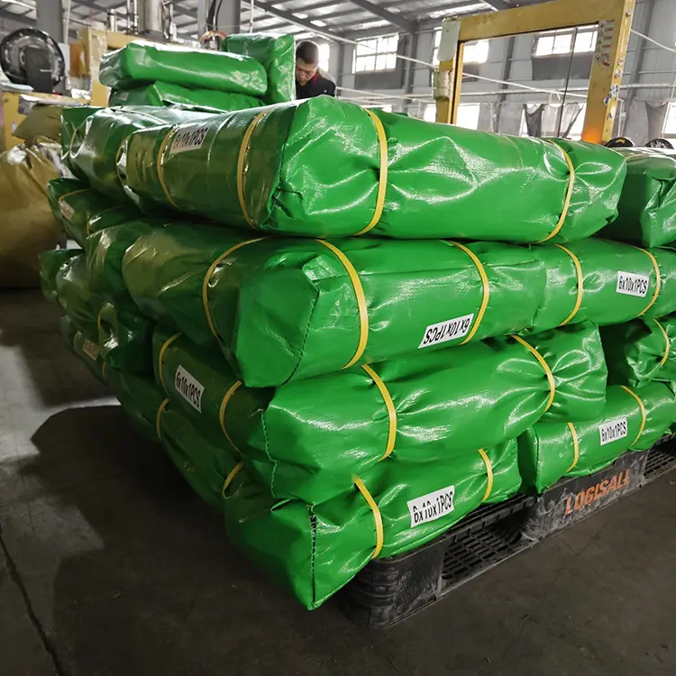 Πράσινο γρασίδι 300 GSM Virgin PE Tarpaulin