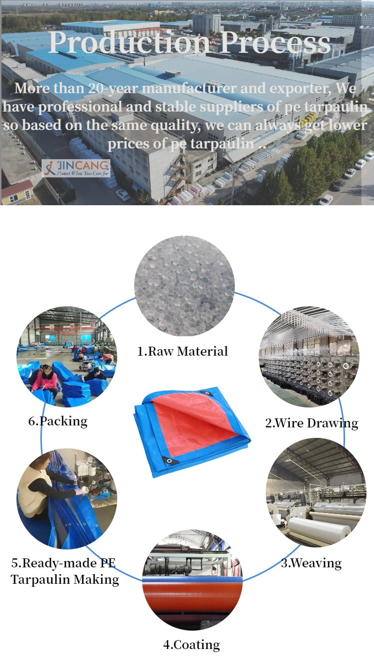 Blue 150Gsm PE Tarpaulin