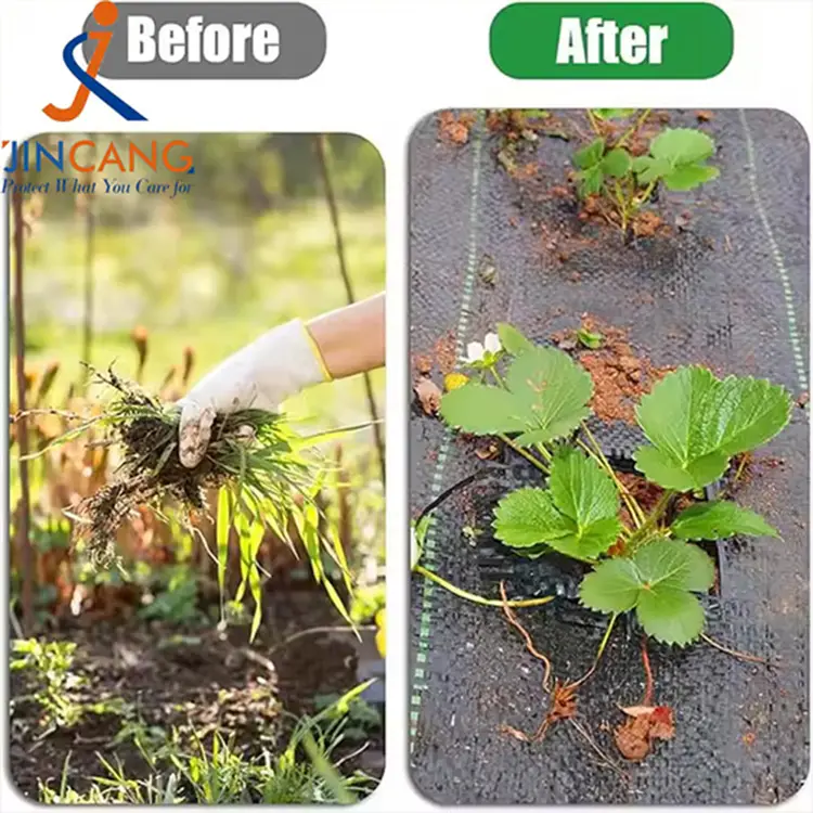 Geotextile Grass Barrier Black Weed Barrier Fabric Mat